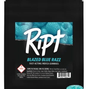 Ript Gummies Blazed Blue Razz